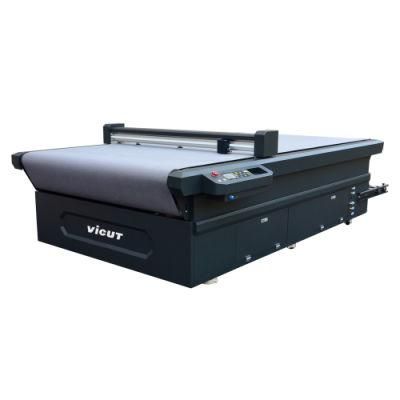 Vicut Max 600mm/S Cutting Speed Gr1312f Flatbed Cutting Plotter with Vacuum Table Digital Die Cutter Auto Feed