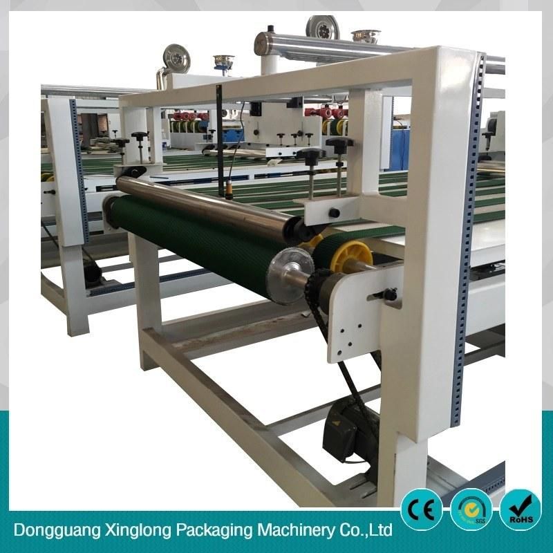 Low Price Semi-Auto Corrugated Carton Folding Gluing Machine