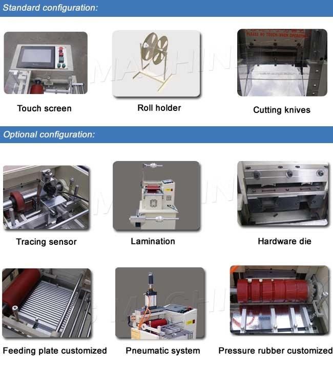 Jps-160dt Pre-Printed Sticker Label Cutting Machine with Lamination Marking Sensor