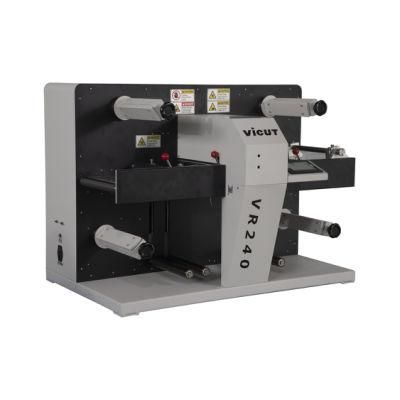 Vr240 Label Slitter Rotary Die Cutting Machine Two Die Cut Heads for Sale
