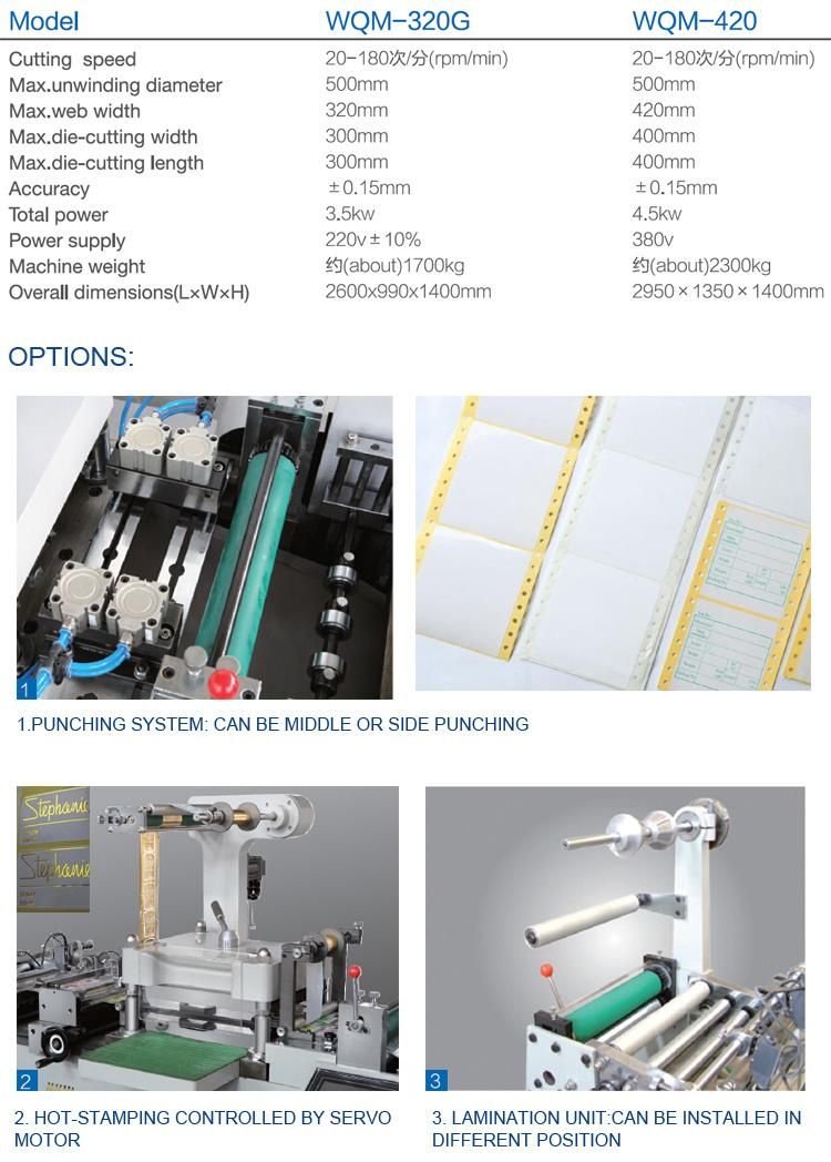 Roll to Roll / Roll to Sheet / Label Die Cutting Machine