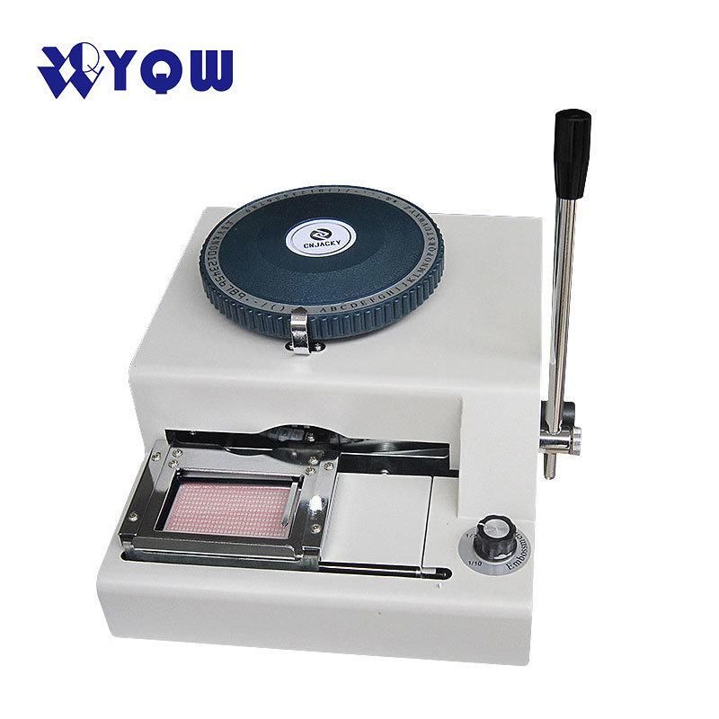 Hot Sale 72 Characters Plastic Card Embossing Machine