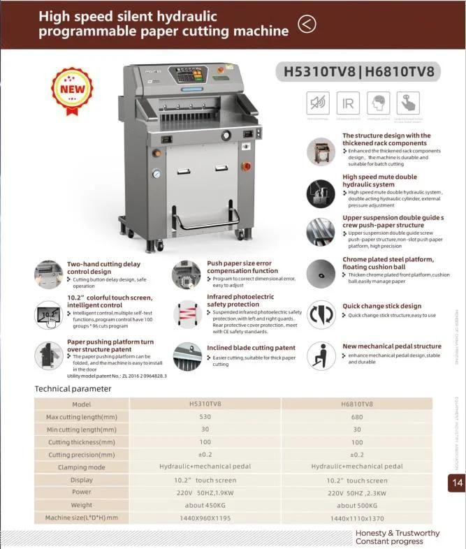 Rapid Mass Production of Front Brand Hydraulic High-Precision Paper Cutter