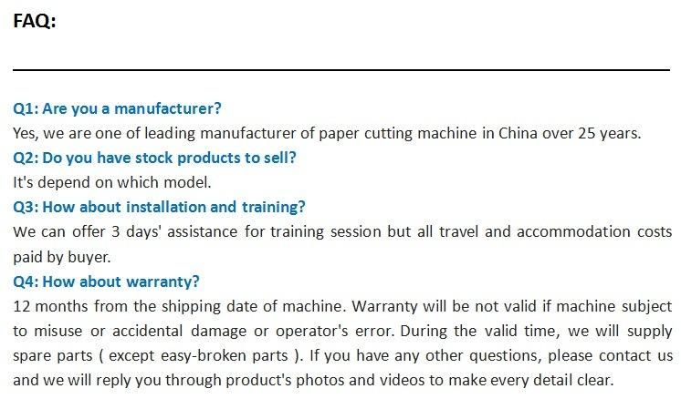 CIP4 22 Inch Touch Screen Computerized Paper Cutter/Guillotine/Paper Cutting Machine (137F1)