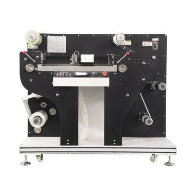 Automatic Self Adhesive Paper Sticker Roll Label Cutting/Slitting/Rewinding Machine Roll Label Cutter Rotary Label Die Cutter Vr320