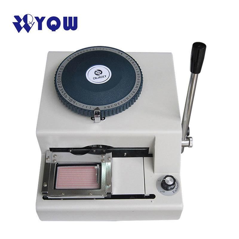 Hot Sale PVC Card Press Machine 68/72 Letter Hot Foiling Stamping Machine for ID VIP Gift Card Embosser