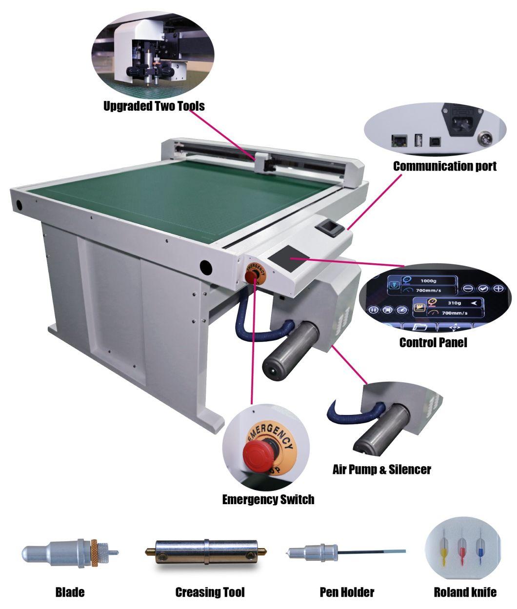 Intelligent Control Panel Double Tool Holds Cutting and Creasing Machine Flatbed Cutter