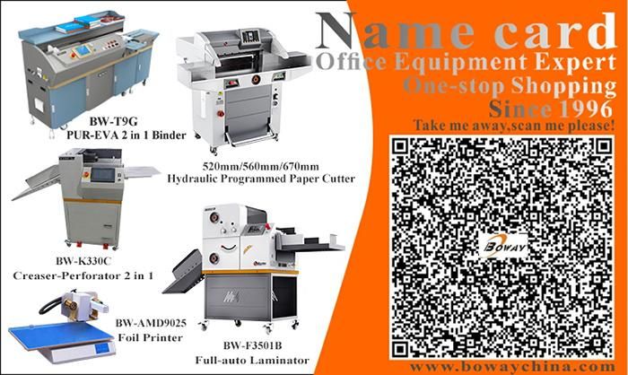 Boway 100 Pieces/Min A4 Namecard Full Automatic Business Name Card Cutting Cutter Machine (Middle Speed)