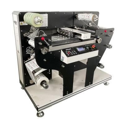 Vr320 Cold Lamination for Extended Label Durability/Automatic Matrix Removal/Slitting/Rewinding/340mm Width