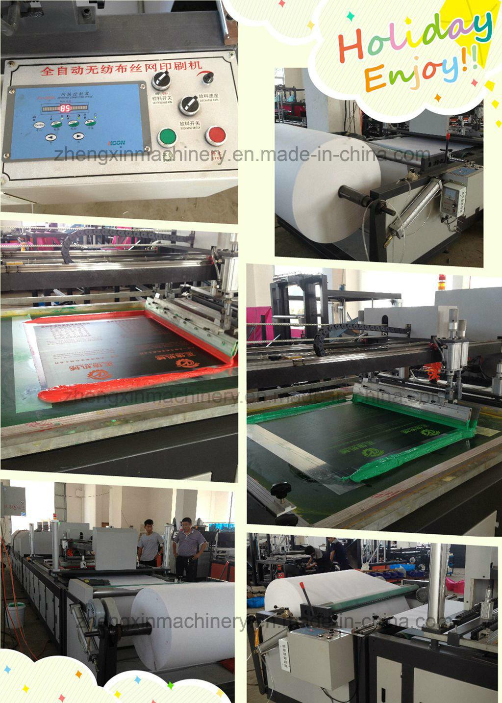 Non Woven Fabric Screen Printing Machine Price (Zxh-A1200)