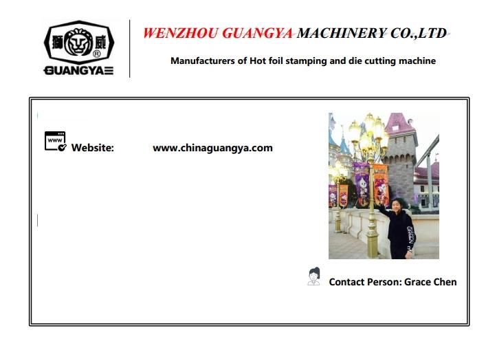 Manual Die Cutting and Creasing Machine for Carton, Box, etc