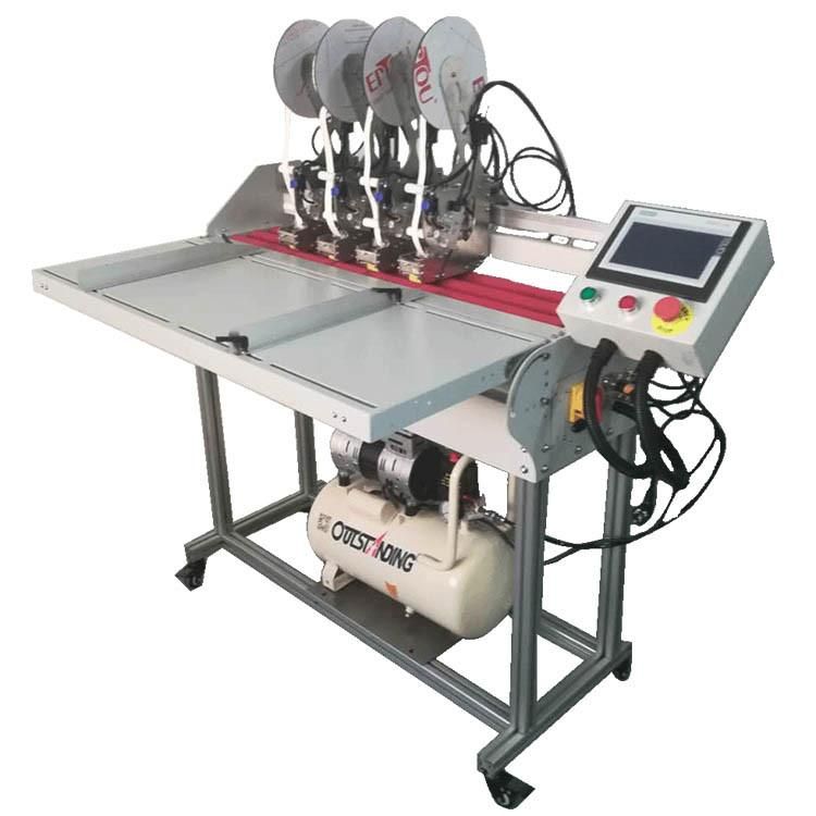 Tape Dispensing Machine with Air Compressor / Single-Side Adhesive Tape Applicator Machine for Corrugated Carton