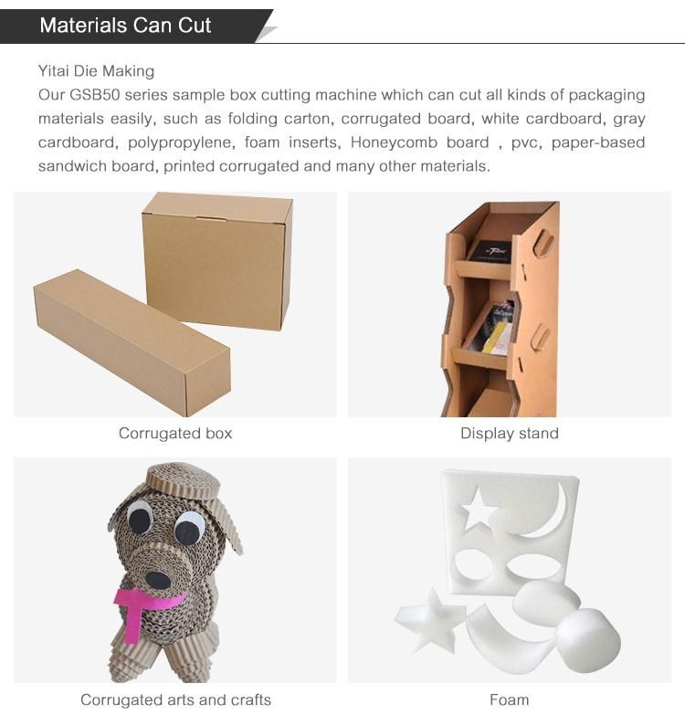 Fully Automatic Carton Sample Box Making Cutting Machine Plotter Cardboard for Box