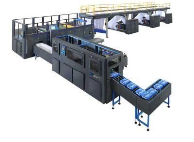 High Speed A4 Size Paper Roll Cutting Wrapping Machine Line
