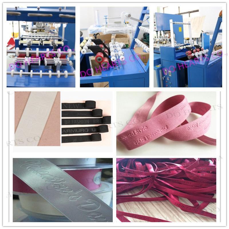 Automatic Embossing Machine for Leather Tapes Clothes Strips Pressing
