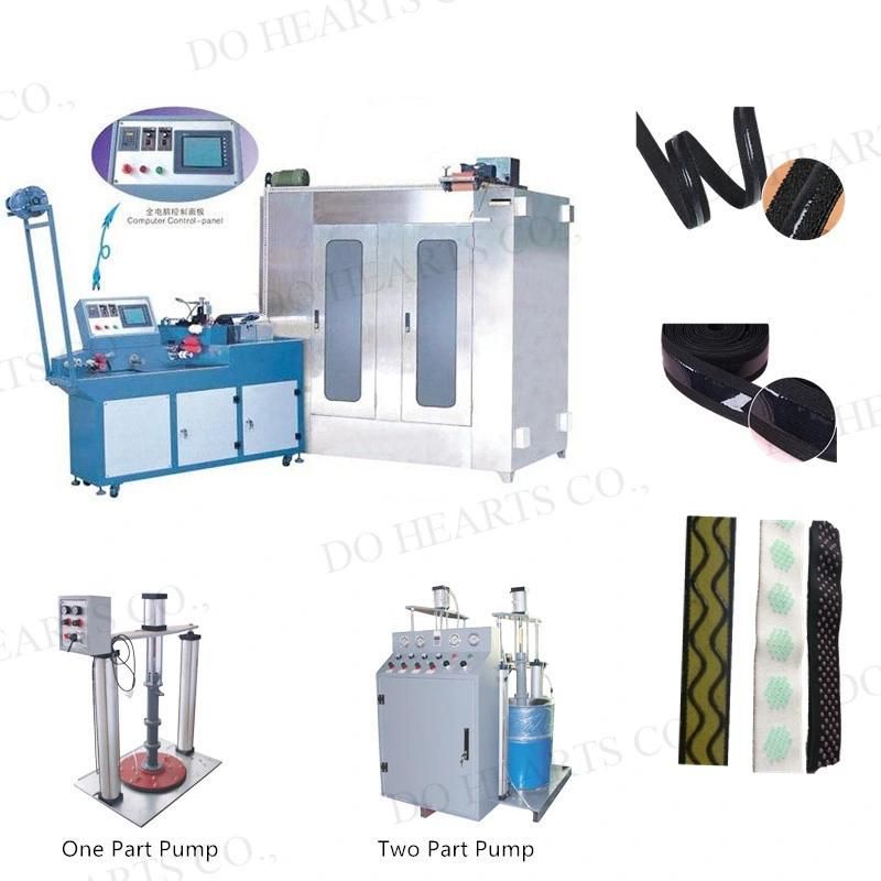Textile Elastic Belt Ribbon Silicone One/Two Component Silicone Woven Tape Coating Machine