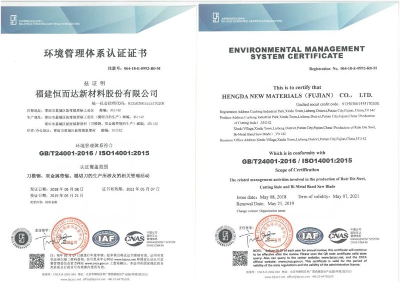 Rotary Cutting Rule, Perforation Cut-Crease, Corrugated and Solid Board Cutting Rule, PA