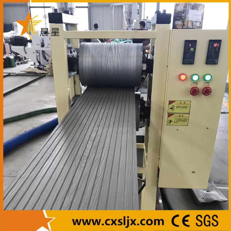 S028 WPC Decking Board Floor Embossing Machine