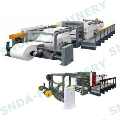 Rotary Blade Two Roll Roll to Sheet Sheeting Machine China Factory
