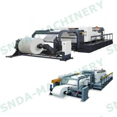 Rotary Blade Two Roll Reel Paper Sheet Cutting Machine China Manufacturer