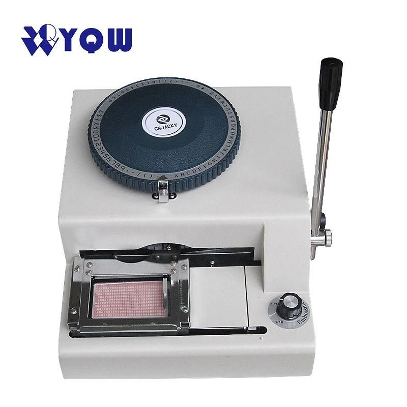 Hot Sale Manual Operate PVC ID Card Embosser and Letter Word Printer for Plastic Card