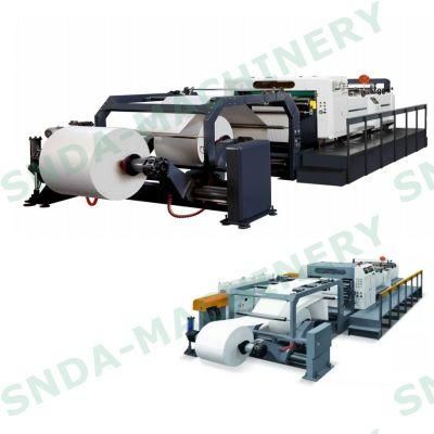 Rotary Blade Two Roll Jumbo Paper Roll to Sheet Cutting Machine China Manufacturer