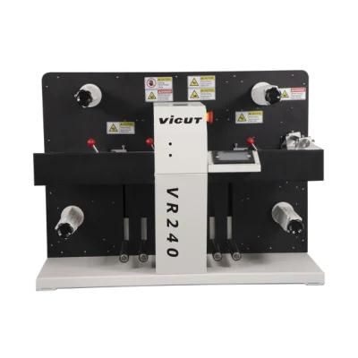 Roll to Roll Sticker Label PP Pet Die Cutting Machine with Slitting Functions