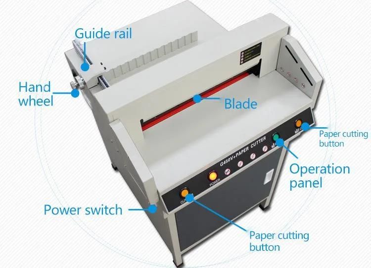 G450V+ 450mm 17.7" Electric Cutter Paper Guillotine / Paper Cutter Machine