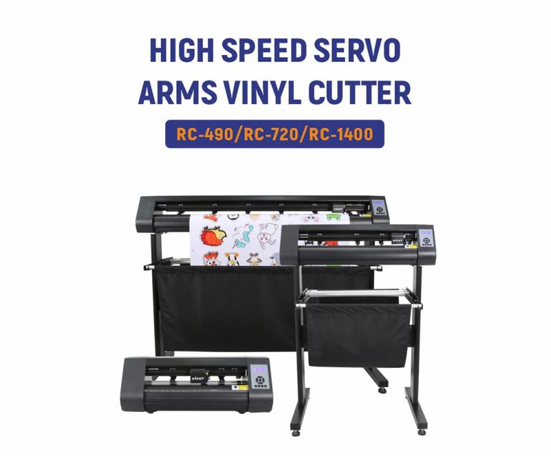 28 Inches Graphic Vinyl Cutting Plotter for Labels/Stickers/Films Cutting Real Servo Motor and CCD Camera Scanning System