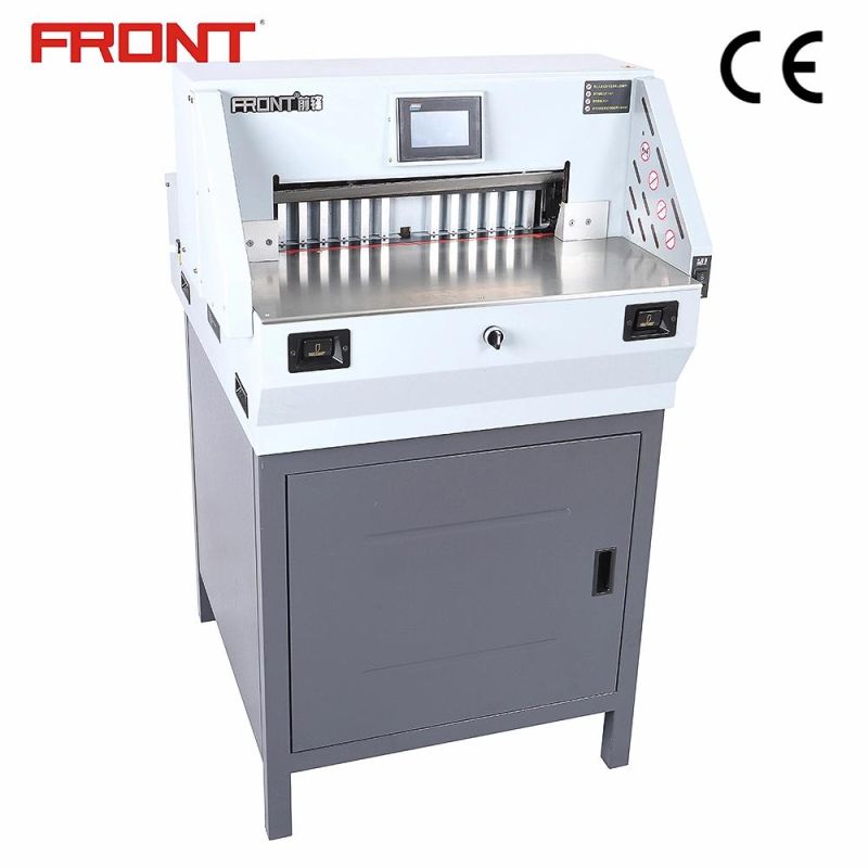 Office Electric Programmed Cutting Machines Paper Guillotine Front Fn-E490t Paper Cutting Machine 490mm Paper Cutter CE