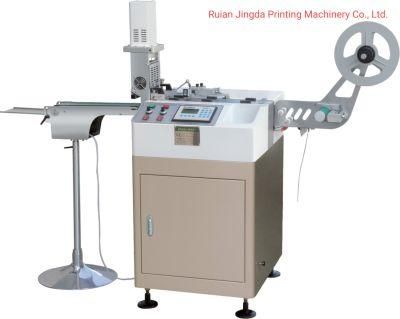 (JC-3080) High Quality Ultrasonic Satin Ribbon Label Cutting Machine in China, Wash Care Label Cutting Machine