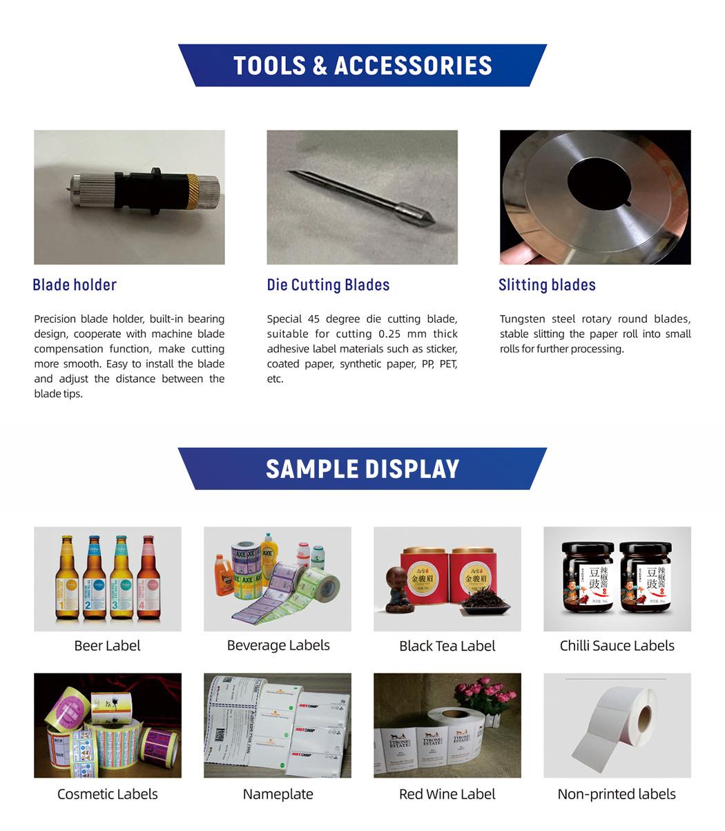 Rotary Automatic Adhesive Sticker Label Die Cutting Machine with Slitting