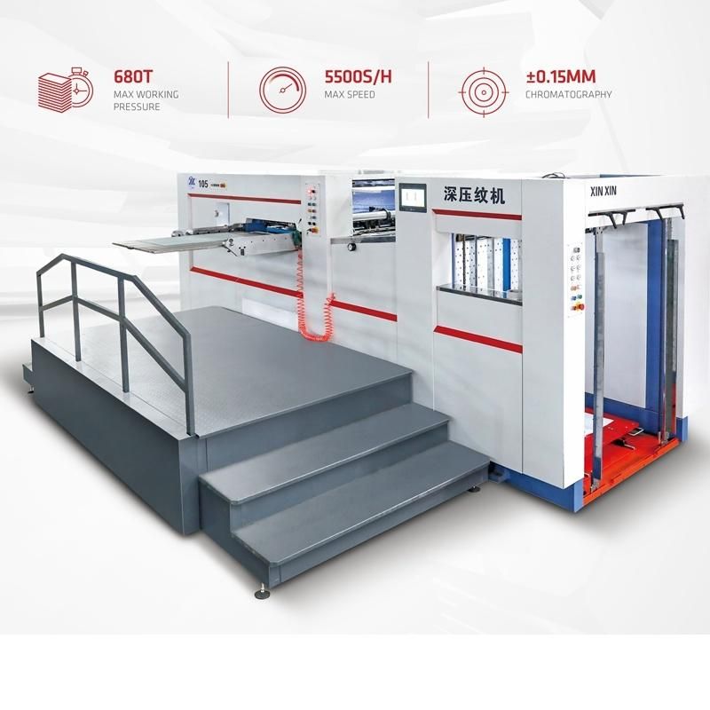 Yw-105e Automatic Die Cutting Deep Embossing Machine on Paperboard