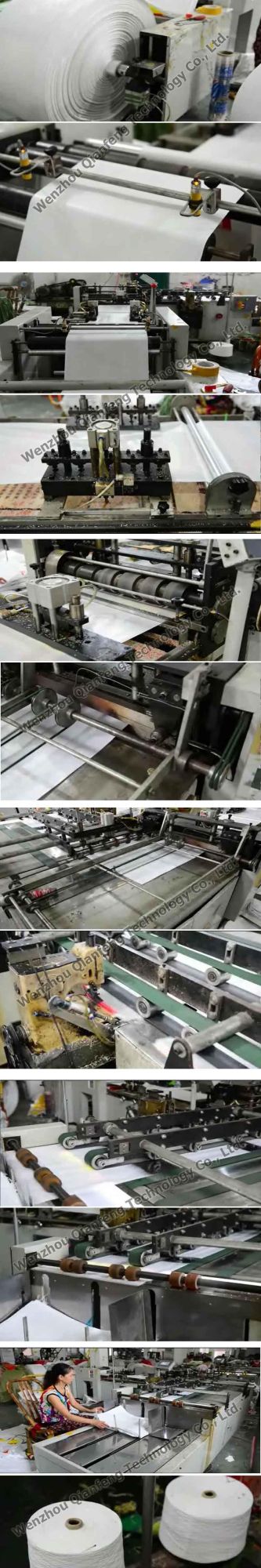 High Speed Lockstitch Sewing and Cutting Machine for Printed PP Woven Bag Making