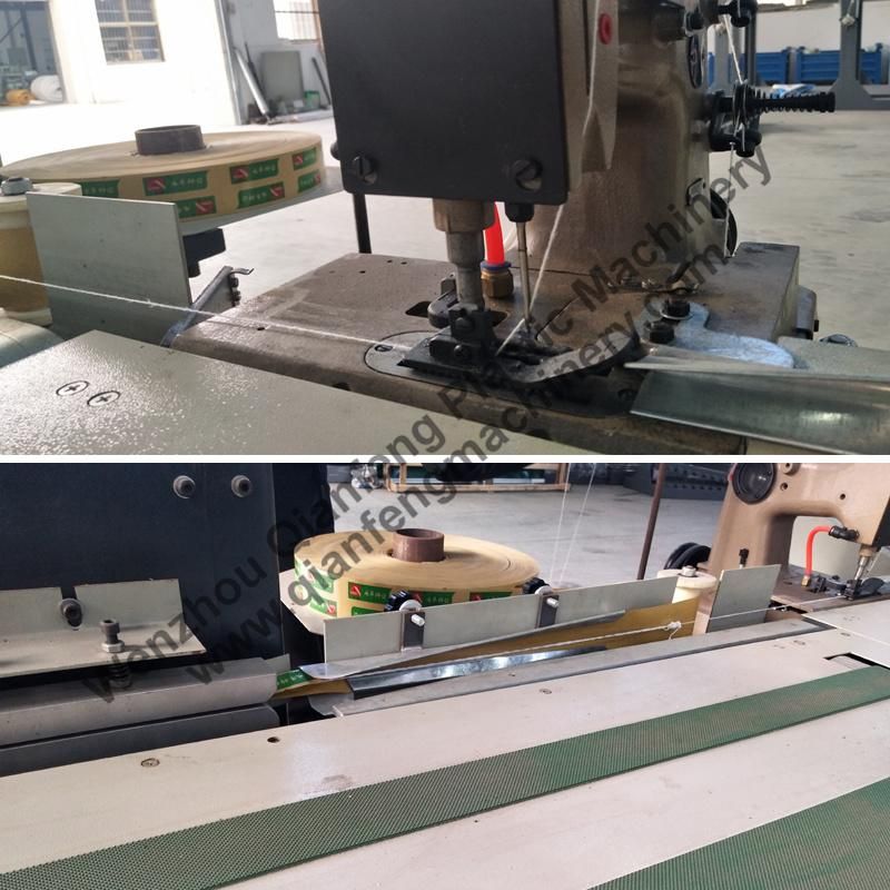 Hot Melt Adhesive Bottom Sewing Machine for Plastic and Paper Bag