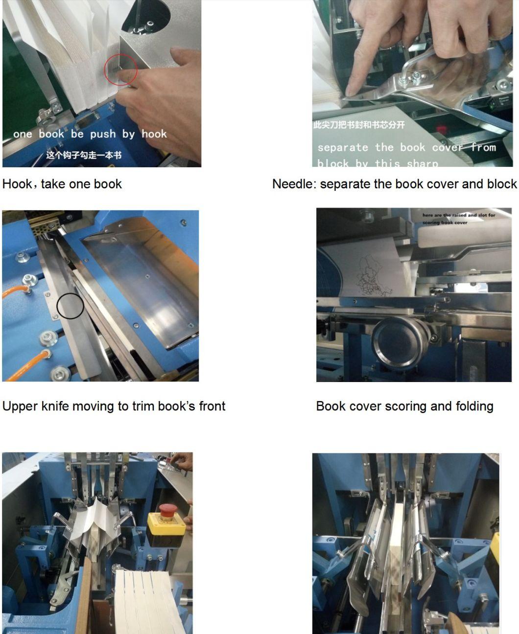 Book Flapping Machine for Soft Cover Creasing and Folding, Bookblock Trimmer