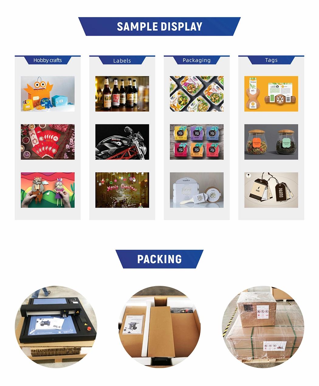 Paper Box Plastic Bags Pizza Box Flatbed Cutter Plotter Flatbed Die Cutting & Creasing Machine