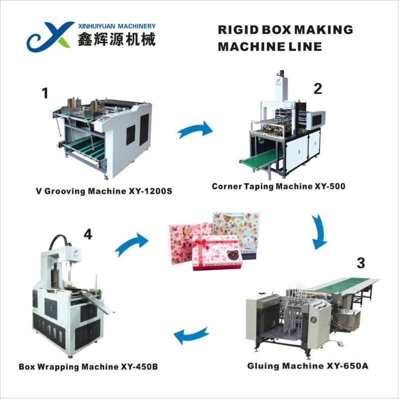 Semi Automatic Rigid Box Making Machine for Watch Box Making Machine