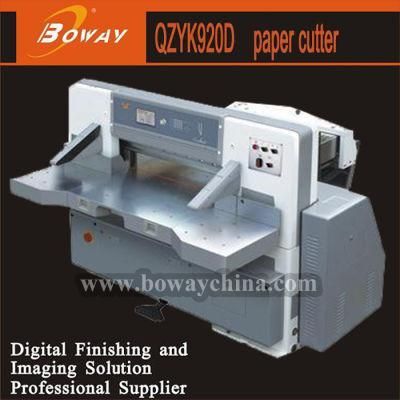 8 Program Control Double Hydraulic Double Guide Industrial 32 Inch Paper Cutting Guillotine Machine