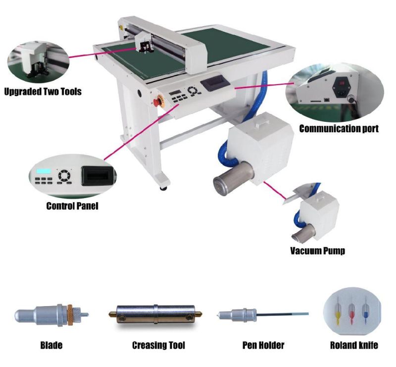 Cutting and Creasing Together Machine Die Cutter Machine Label and Sticker Cutter CNC Flatbed Cutter Box Making Cutter