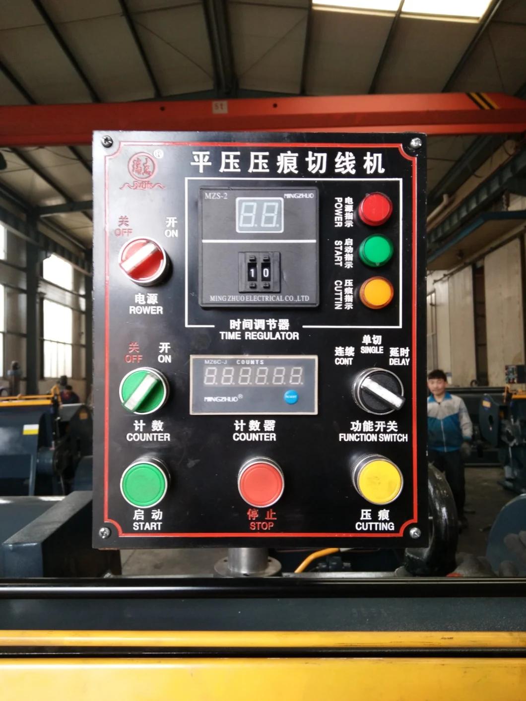 Dongguang Hot Sales Ml 750/950/1200/1300/1500/1600 Manual Creassing and Die-Cutting Machine