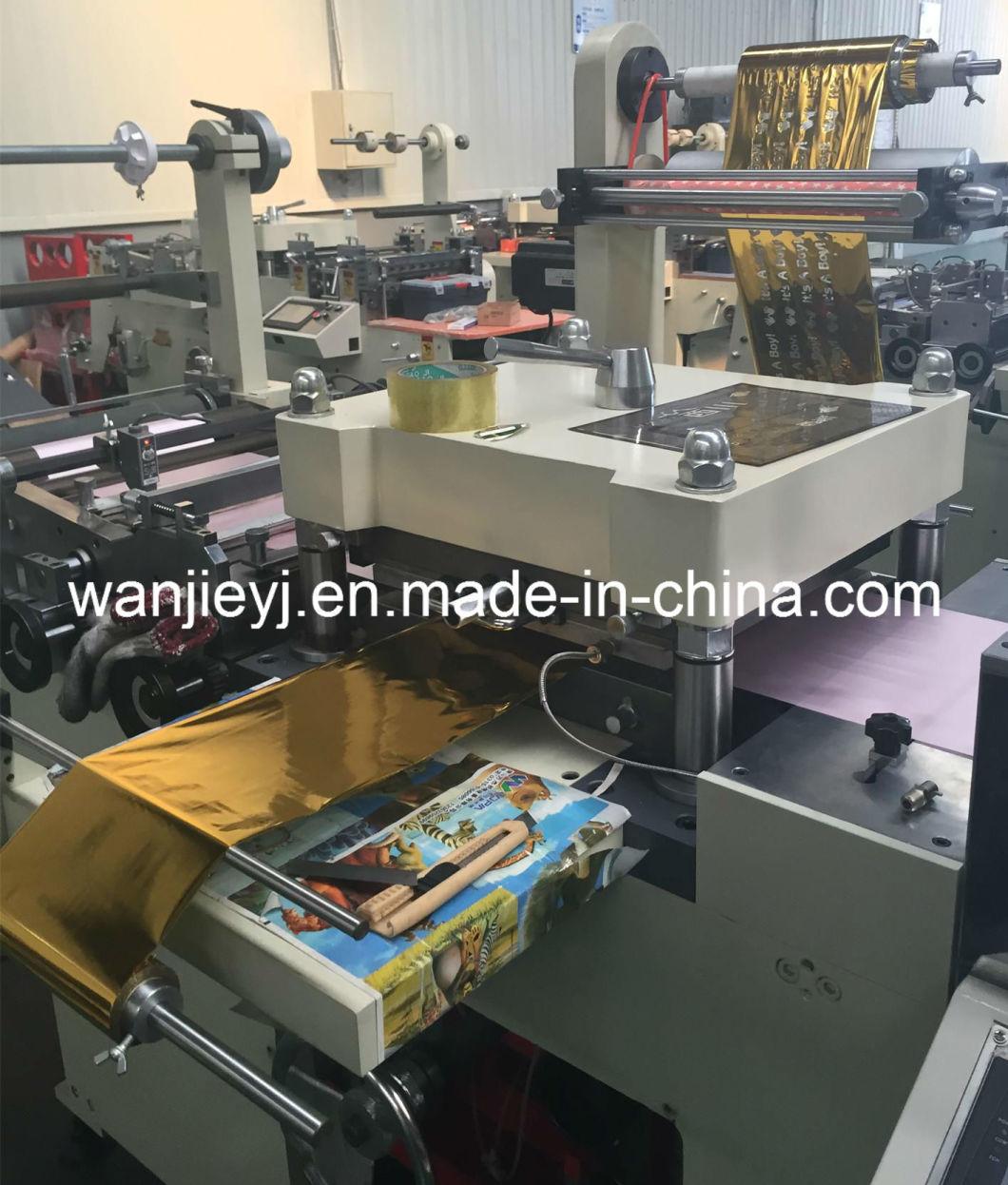 350mm High Speed Flat Bed Label Die Cutting Machine with Hot Stamping