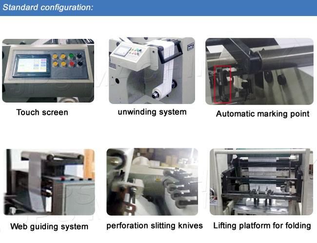 Automatic Perforation Cutter & Folder Machine with Lifting Device for Label Paper Roll