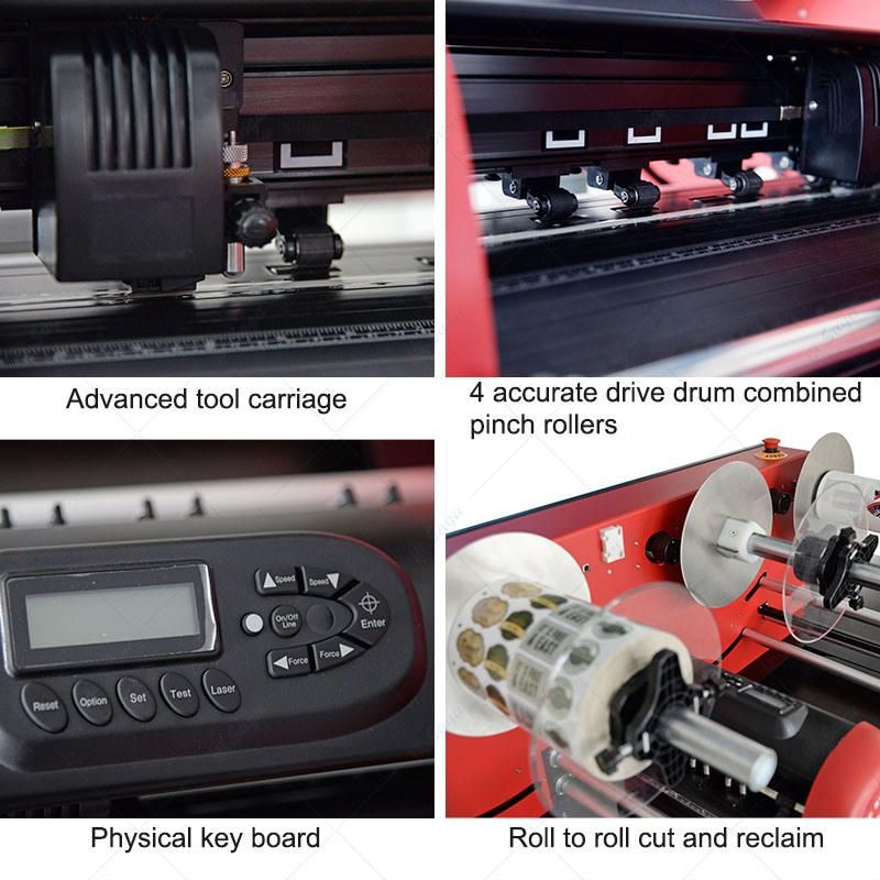 Roll Die Cutter Plotter for Kiss Cutting Labels Stickers