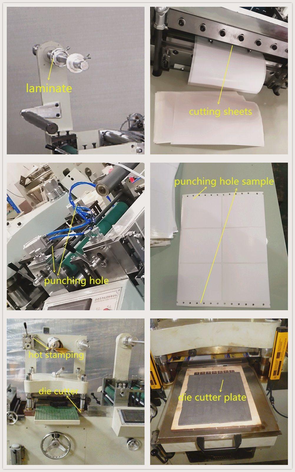 Self Adhesive Paper Label PVC Packing Box Flatbed Die Cutting Machine with Lamination Hot Foil Die Cutter Cutting Sheet