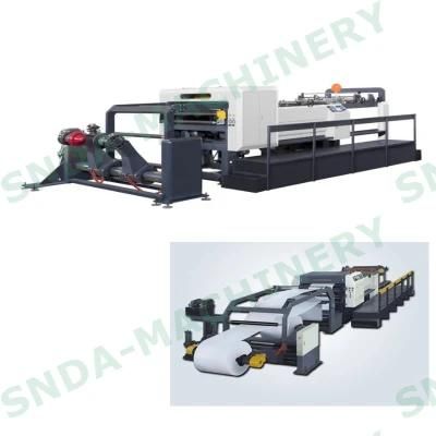Rotary Blade Two Roll Paper Reel to Sheet Sheeter China Factory