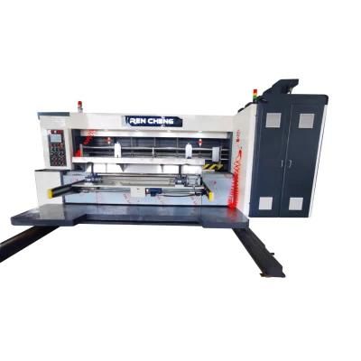 Automatic 3 4 Colors Flexo Print Slotting Die Cutting Machine Printer Slotter Line Carton Folding Gluing Machine