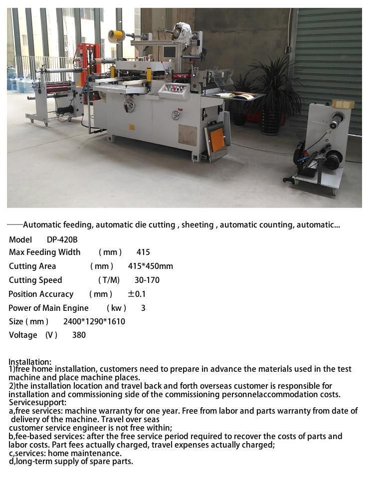 Dp-320 Multi-Functional Automatic Die-Cutting Machine