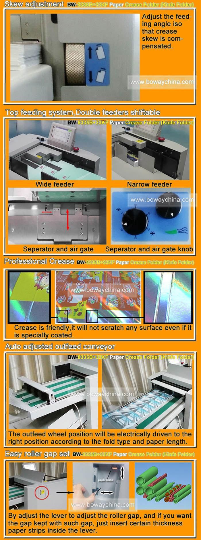 Industrial A3 A4 Paper Automatic Slitter Perforator Creaser Folders