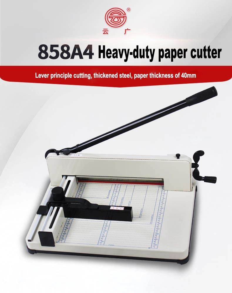 Heavy-Duty Manual Guillotine Manual Paper Cutter Machine (YG-858A4)